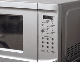 Microondas 20 L plateado con panel digital