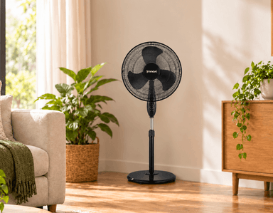 Ventilador de pedestal 18" negro