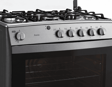 Cocina a gas 32" con quemador triple corona