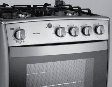 Cocina a gas 4 quemadores 24"