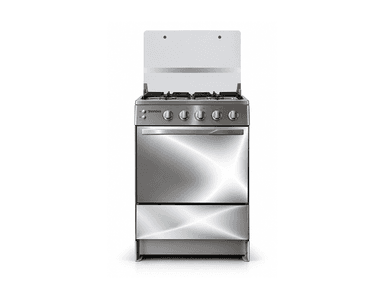 Cocina a gas 4 quemadores 24" con grill